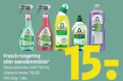 Coop 365 Frosch rengøring eller opvaskemiddel tilbud