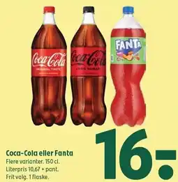 Coop 365 Coca-Cola eller Fanta tilbud