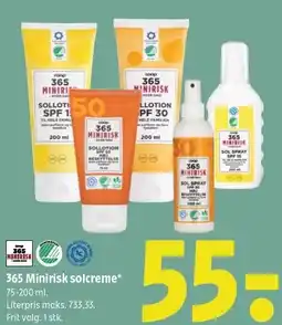 Coop 365 365 Minirisk solcreme tilbud
