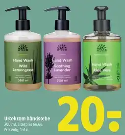 Coop 365 Urtekram håndsæbe tilbud