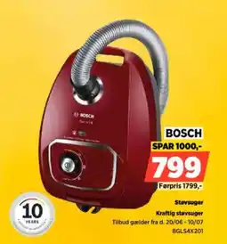Power BOSCH Støvsuger Kraftig støvsuger tilbud