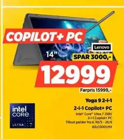 Power LENOVO Yoga 9 2-i-1 2-i-1 Copilot+ PC tilbud