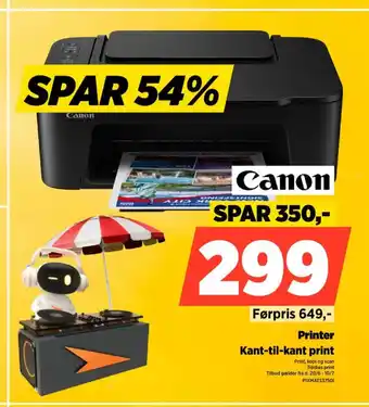 Power CANON Printer Kant-til-kant print tilbud