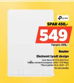 Power Router Ekstremt tyndt design tilbud