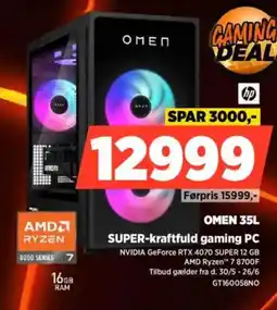 Power OMEN 35L Super-kraftfuld gaming PC tilbud