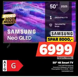 Power SAMSUNG 50" 4K Smart TV tilbud