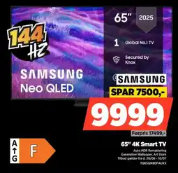 Power SAMSUNG 65" 4K Smart TV tilbud