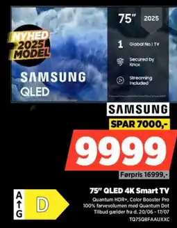 Power SAMSUNG 75" QLED 4K Smart TV tilbud