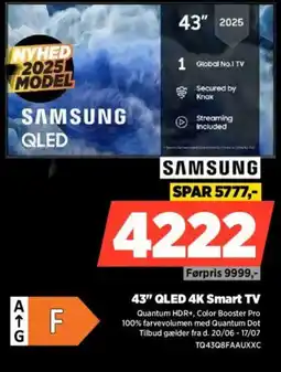 Power SAMSUNG 43" QLED 4K Smart TV tilbud