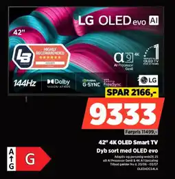 Power LG 42" 4K OLED Smart TV tilbud