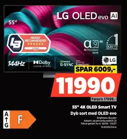 Power LG 55" 4K OLED Smart TV tilbud