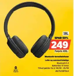 Power JBL Bluetooth-hovedtelefoner tilbud