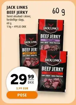 Scandinavian Park JACK LINKS BEEF JERKY tilbud