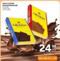Scandinavian Park GALLE & JESSEN PÅLÆGSCHOKOLADE tilbud