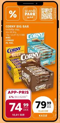 Scandinavian Park CORNY BIG BAR tilbud