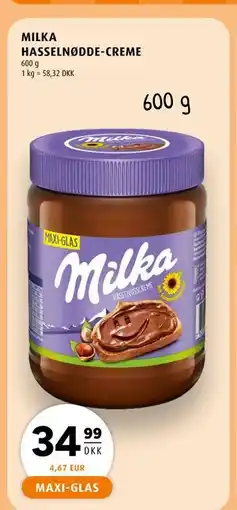 Scandinavian Park MILKA HASSELNØDDE-CREME tilbud