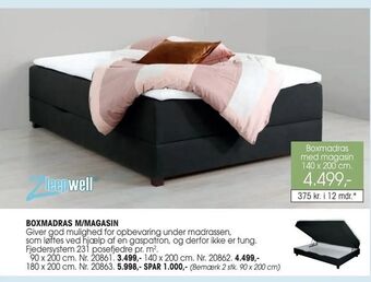 Daells Bolighus Boxmadras m/magasin tilbud