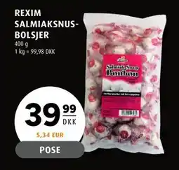 Scandinavian Park REXIM SALMIAKSNUSBOLSJER tilbud