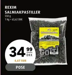 Scandinavian Park REXIM SALMIAKPASTILLER tilbud