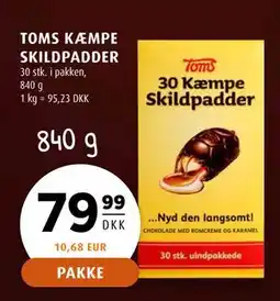 Scandinavian Park TOMS KÆMPE SKILDPADDER tilbud