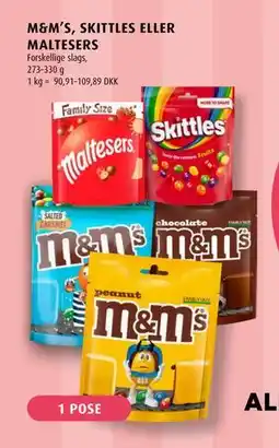 Scandinavian Park M&M’S, SKITTLES ELLER MALTESERS tilbud