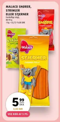 Scandinavian Park MALACO SNØRER, STRIMLER ELLER STJERNER tilbud