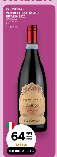 Scandinavian Park CA’ FORNARI VALPOLICELLA CLASSICO RIPASSO 2022 tilbud