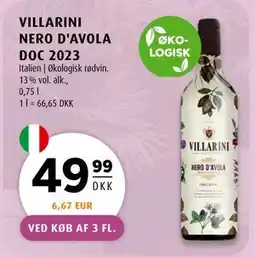 Scandinavian Park VILLARINI NERO D'AVOLA DOC 2023 tilbud