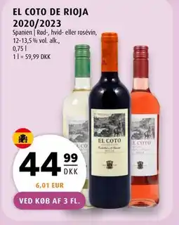 Scandinavian Park EL COTO DE RIOJA 2020/2023 tilbud