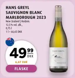 Scandinavian Park HANS GREYL SAUVIGNON BLANC MARLBOROUGH 2023 tilbud