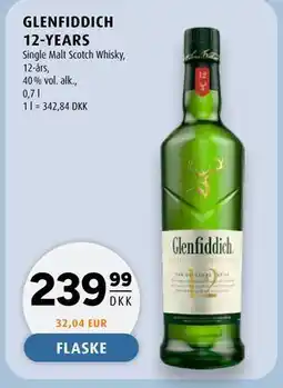 Scandinavian Park GLENFIDDICH 12-YEARS tilbud