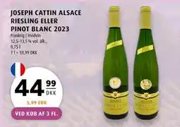 Scandinavian Park JOSEPH CATTIN ALSACE RIESLING ELLER PINOT BLANC 2023 tilbud