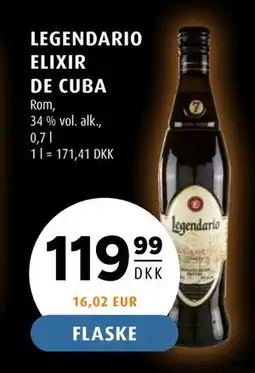 Scandinavian Park LEGENDARIO ELIXIR DE CUBA tilbud