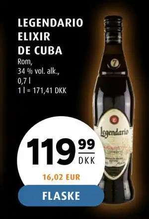 Scandinavian Park LEGENDARIO ELIXIR DE CUBA tilbud