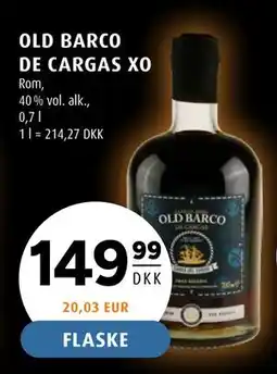 Scandinavian Park OLD BARCO DE CARGAS XO tilbud