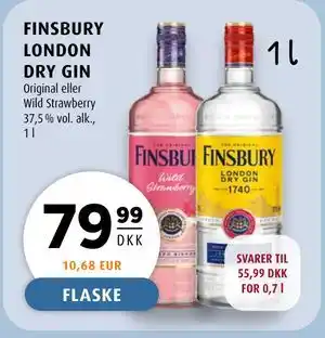 Scandinavian Park FINSBURY LONDON DRY GIN tilbud