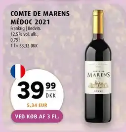 Scandinavian Park COMTE DE MARENS MÉDOC 2021 tilbud