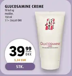 Scandinavian Park GLUCOSAMINE CREME tilbud