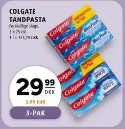 Scandinavian Park COLGATE TANDPASTA tilbud