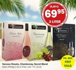 Købmandsgården Verosso Rosato, Chardonnay, Secret Blend tilbud