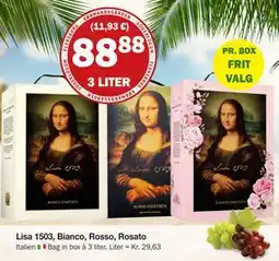 Købmandsgården Lisa 1503, Bianco, Rosso, Rosato tilbud