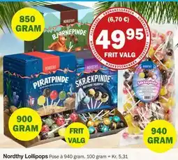 Købmandsgården Nordthy Lollipops tilbud