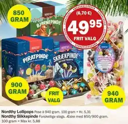 Købmandsgården Nordthy Slikkepinde tilbud