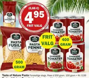 Købmandsgården Taste of Nature Pasta tilbud