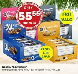 Købmandsgården Nordthy XL Myslibarer tilbud