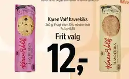 Føtex Karen Volf havrekiks tilbud