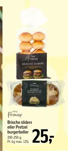 Føtex Brioche sliders eller Pretzel burgerboller tilbud