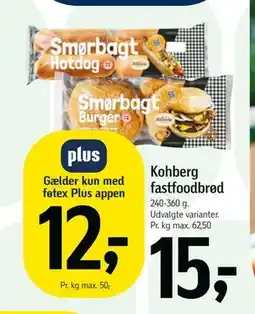 Føtex Kohberg fastfoodbrød tilbud