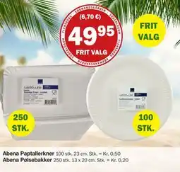 Købmandsgården Abena Paptallerkner tilbud