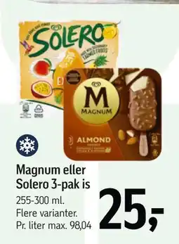 Føtex Magnum eller Solero 3-pak is tilbud
